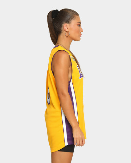 Mitchell & Ness Kobe Bryant NBA Finals '99-'00 #8 Authentic Los Angeles Lakers Jersey Yellow