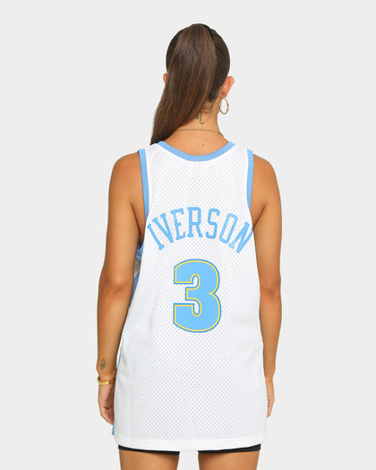 Mitchell & Ness Denver Nuggets Allen Iverson '06-'07 Road Swingman Jersey White