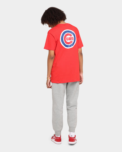 Majestic Athletic Chicago Cubs Jeaner Short Sleeve T-Shirt Red