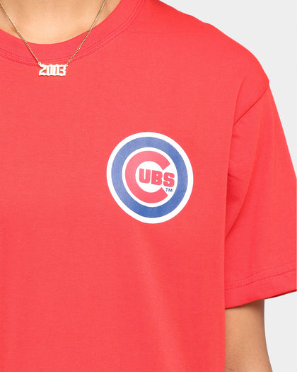 Majestic Athletic Chicago Cubs Jeaner Short Sleeve T-Shirt Red