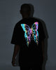 Loiter Reflective Butterfly T-Shirt Black