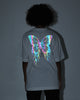 Loiter Reflective Butterfly T-Shirt Off White