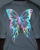 Loiter Reflective Butterfly T-Shirt Off White