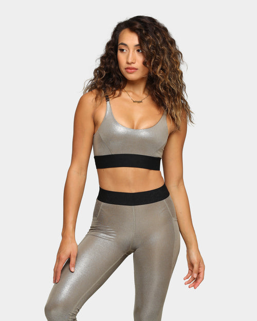 Dead Sport Women's Phantom Crop Gold/Black/Gold