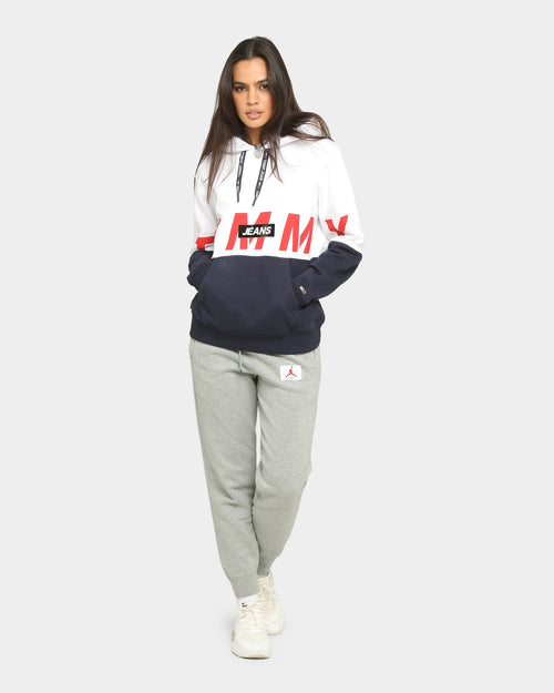 Tommy Jeans Logo Hoodie White Multi