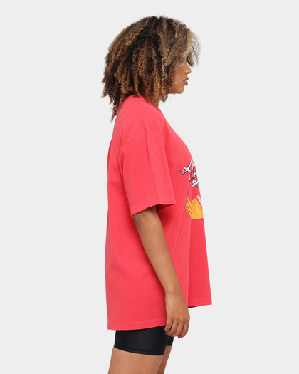 Mitchell & Ness Houston Rockets Oversized TM CLR Logo Vintage T-Shirt Faded Red