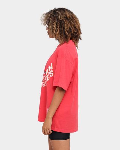 Mitchell & Ness Houston Rockets Oversized TM CLR Logo Vintage T-Shirt Faded Red