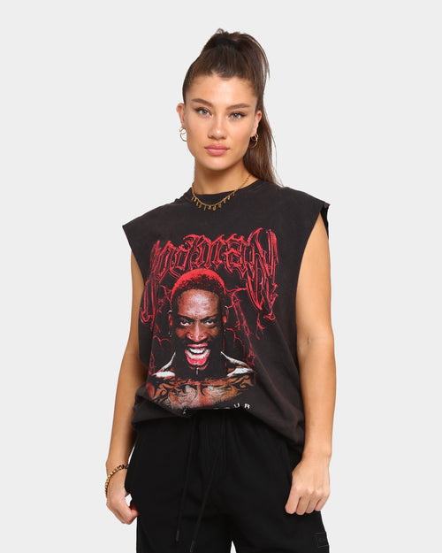 Goat Crew Metal Rodman Vintage Muscle T-Shirt Black Wash