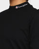 Champion Women's Heritage Mock Neck Long Sleeve T-Shirt Black