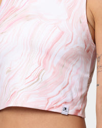 Champion Women's LF Recycled Sculpted Crop Top Pebblestone