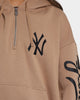 New Era New York Yankees Sleeve Script Hoodie Khaki/Black