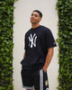 New Era New York Yankees Oversized Short Sleeve Crew Black/White