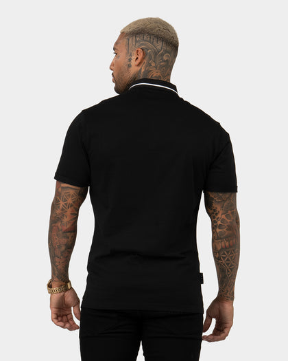 Saint Morta Patriot Polo Shirt Black/White