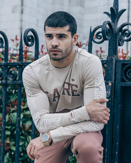 Carré CDG Classique Long Sleeve T-Shirt Stone