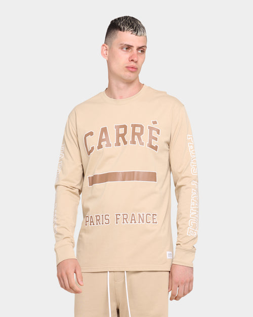 Carré CDG Classique Long Sleeve T-Shirt Stone