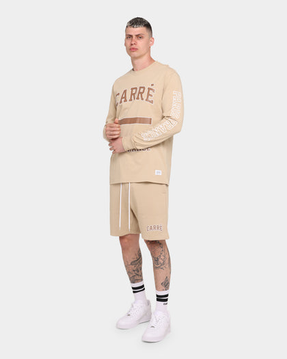 Carré CDG Classique Long Sleeve T-Shirt Stone