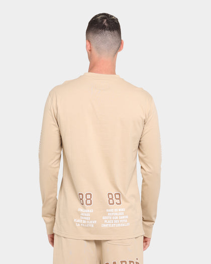 Carré CDG Classique Long Sleeve T-Shirt Stone