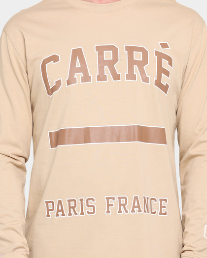 Carré CDG Classique Long Sleeve T-Shirt Stone