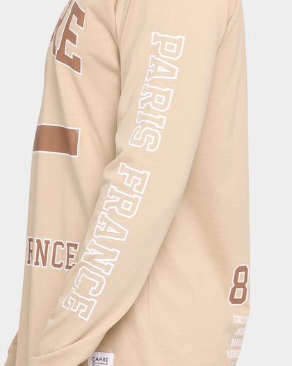 Carré CDG Classique Long Sleeve T-Shirt Stone