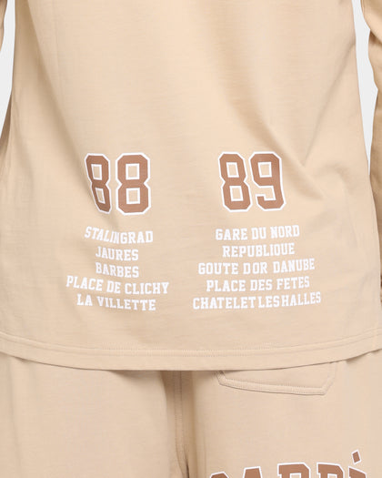 Carré CDG Classique Long Sleeve T-Shirt Stone