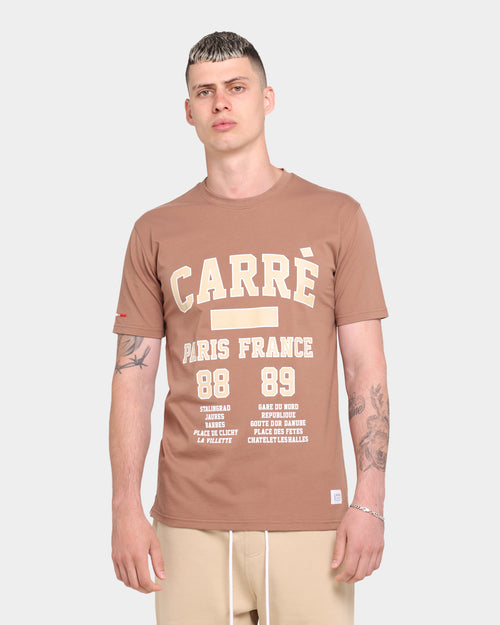 Carre CDG Classique Short Sleeve T-Shirt Brown