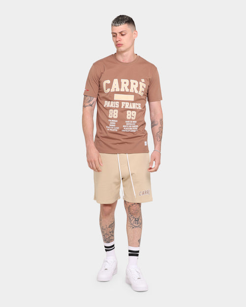 Carre CDG Classique Short Sleeve T-Shirt Brown