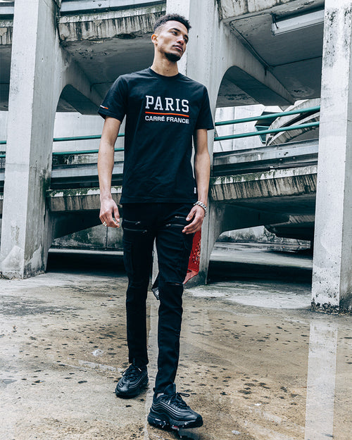 Carré Étancher Short Sleeve T-Shirt Black