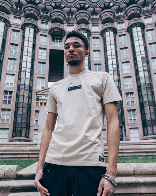 Carré Evolution Classique Short Sleeve T-Shirt Stone