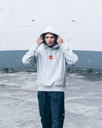 Carré Objectif Classique Box Hoodie Grey Marle
