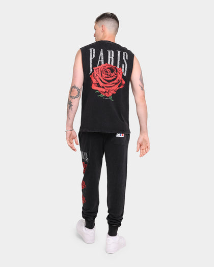 Carré Rose Vintage Muscle T-Shirt Washed Black