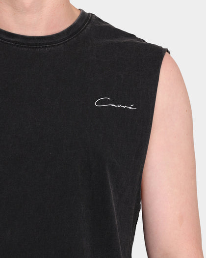 Carré Rose Vintage Muscle T-Shirt Washed Black