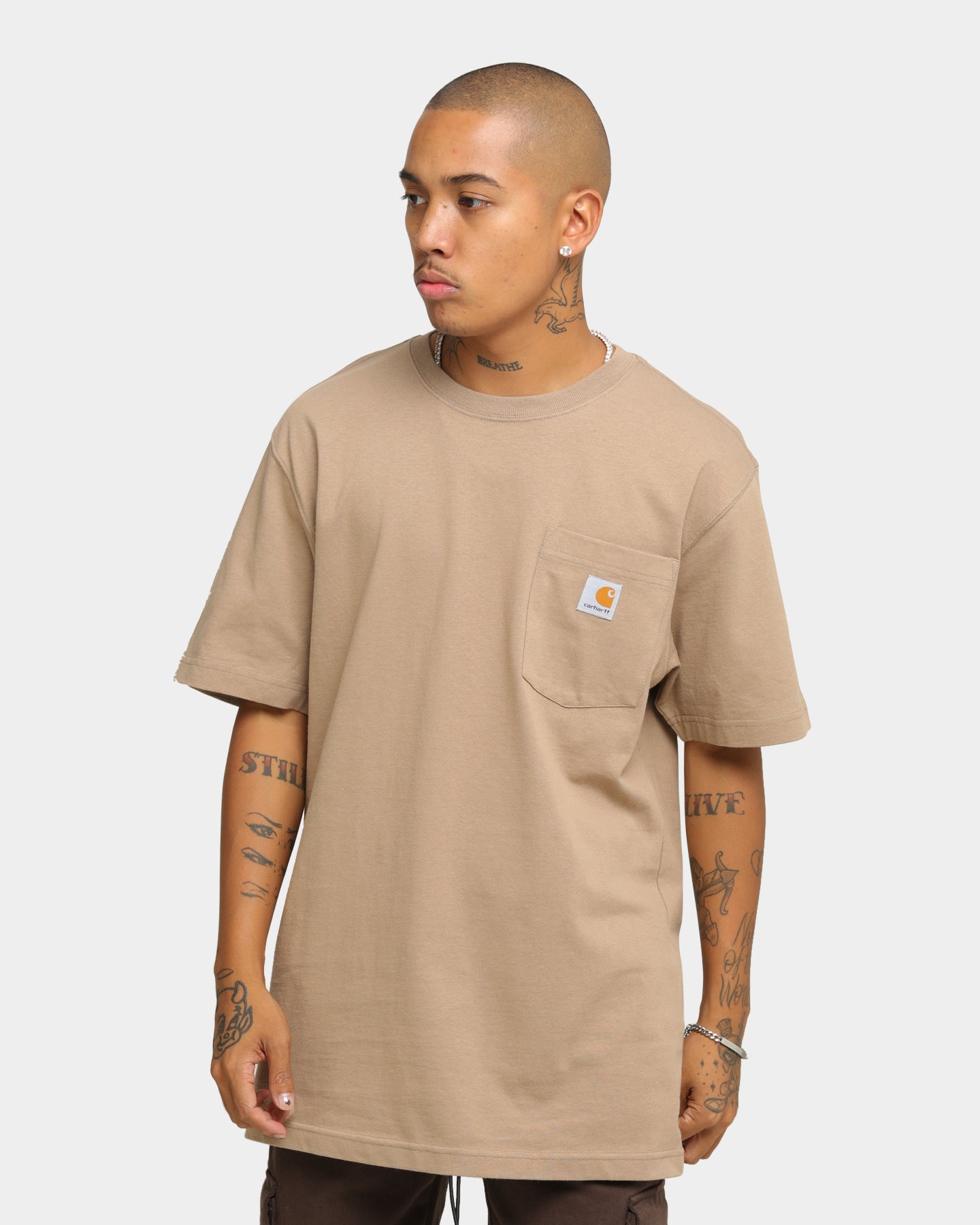 Carhartt Men's Carhartt Pocket Short Sleeve T-Shirt Desert