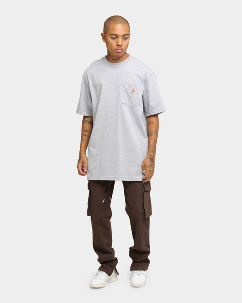 Carhartt Men's Carhartt Pocket Short Sleeve T-Shirt Heather Grey
