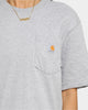 Carhartt Men's Carhartt Pocket Short Sleeve T-Shirt Heather Grey