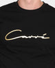 Carré Script Droptail T-Shirt Black/Gold
