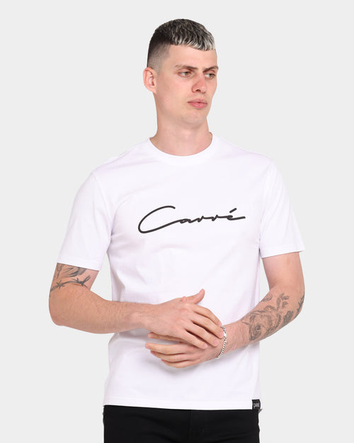 Carré Script Droptail T-Shirt White
