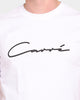 Carré Script Droptail T-Shirt White