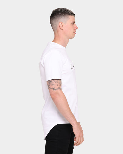 Carré Script Droptail T-Shirt White