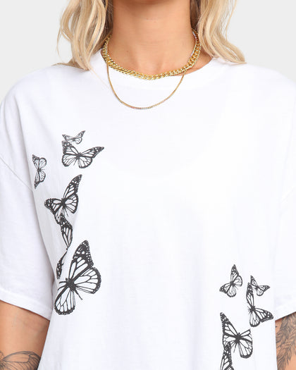 Goat Crew Butterfly UV Vintage T-Shirt White