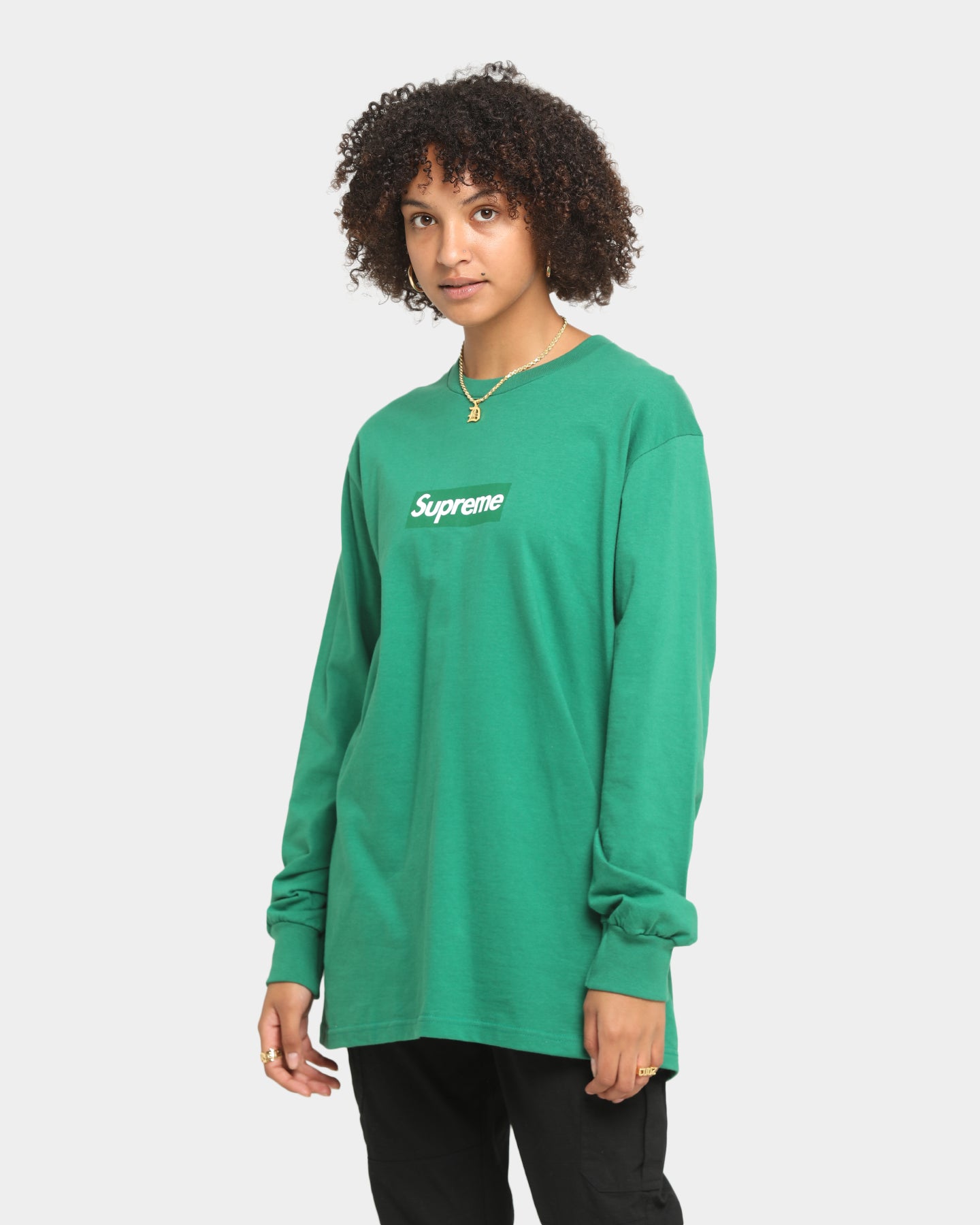 Supreme box logo L/S Tee グリーン Supreme Box Logo Long T-Shirt Green | Culture Kings US
