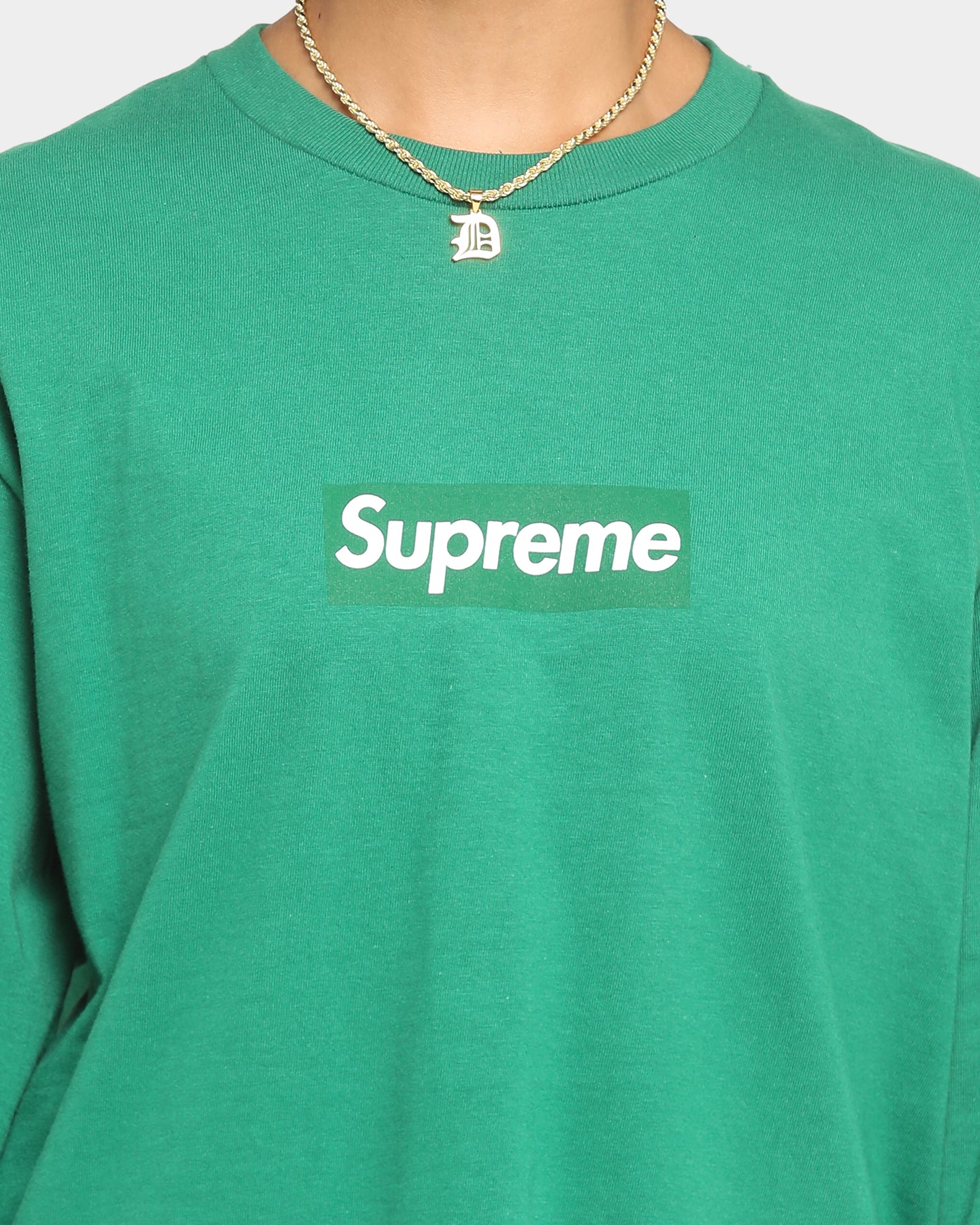 Supreme Box Logo Long T-Shirt Green | Culture Kings US