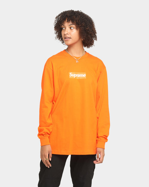 Supreme Box Logo Long T-Shirt Orange