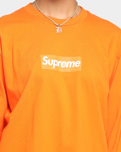 Supreme Box Logo Long T-Shirt Orange