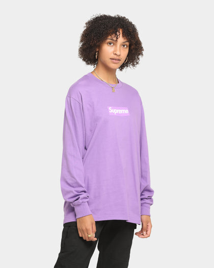 Supreme Box Logo Long T-Shirt Purple
