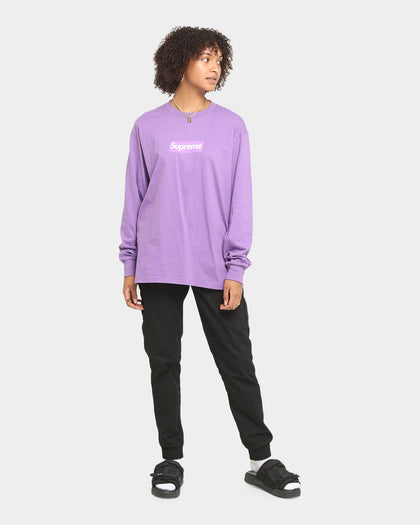 Supreme Box Logo Long T-Shirt Purple