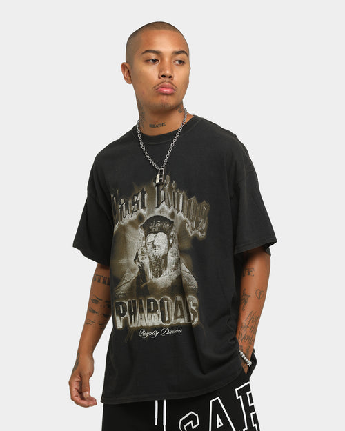 Last Kings Men's Pharaohs Vintage Short Sleeve T-Shirt Black Wash