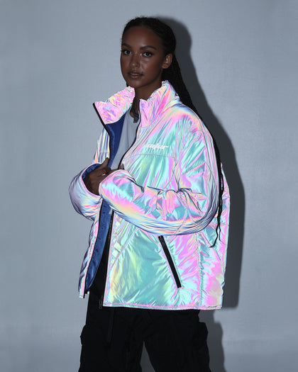 Loiter Reflective Spectrum Puffer Jacket V2 Navy
