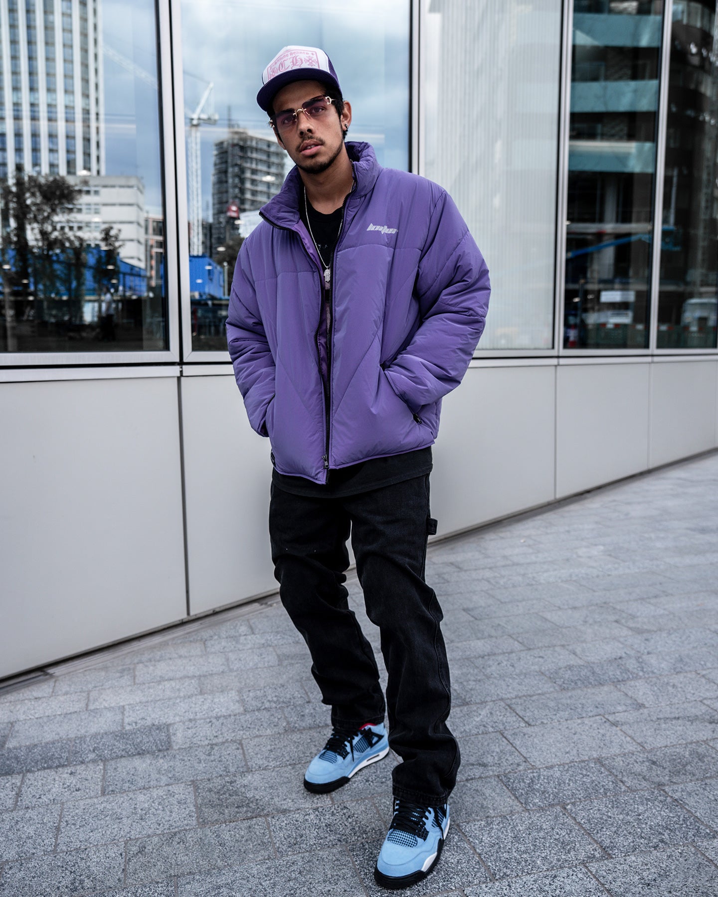 Loiter Reflective Spectrum Puffer Jacket V2 Purple | Culture Kings US