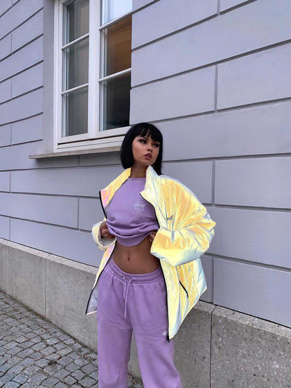 Loiter Reflective Spectrum Puffer Jacket V2 Pearl/White