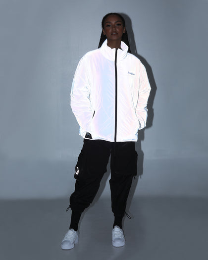 Loiter Reflective Spectrum Puffer Jacket V2 Pearl/White